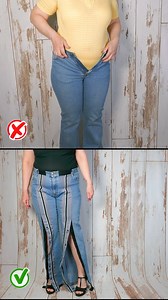 Astuce de couture étonnante : comment agrandir un jean moulant pour qu'il vous aille parfaitement ! Miarti 🧵✂️ | Miarti - Idées créatives