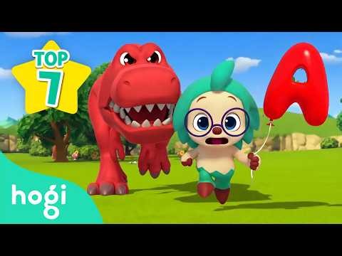 Run, Faster! Hogi and Dinosaur's ABC Colorful Race｜Dinosaurs for Kids｜+ More｜Hogi Pinkfong
