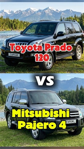Toyota Prado-120 vs. Mitsubishi Pajero-4: Which is better? #toyotalandcruiser #mitsubishipajero #...