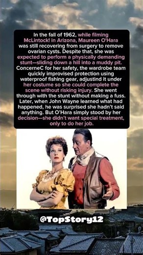 She Risked It All on Set-Maureen O'Hara Refused to Back Down. #shorts #celebrity #hollywood