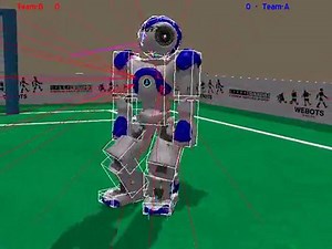 Nao RoboCup simulation in Webots