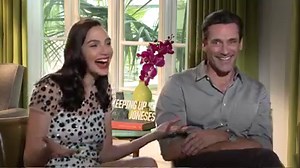 Jon Hamm and Gal Gadot exclusive interview for Keeping Up With The Joneses- We can keep Secrets. | Gal Gadot Fans