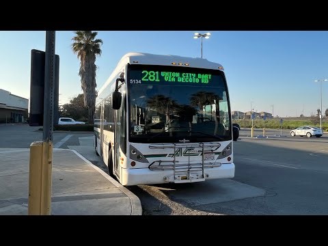 (New Block) AC Transit #5134 on Route 281 (FULL ROUTE)