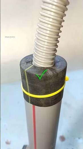 Remember this plumbing trick! How to connect a washing machine hose to a large sewer pipe #diy #tips