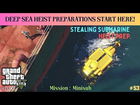 Stealing the Submarine! GTA 5 Minisub Mission Full Gameplay| #gemoginist | #gta5 |4K