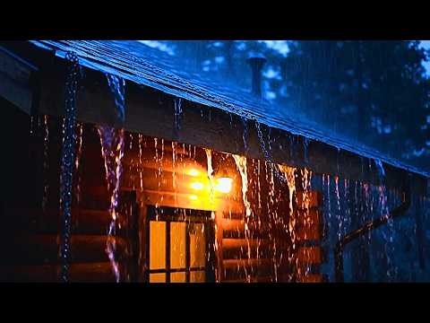 Sleep Fast With Heavy Rain And Thunder On Roof - Relax Deeply With Rain Sounds for Sleeping