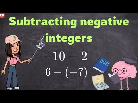How to subtract negative integers?