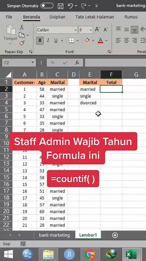 Rumus Excel untuk Menghitung Frekuensi Data Kategori