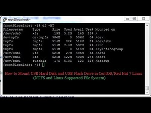 How to Mount USB Device in CentOS 7 Linux (NTFS and Linux File System)