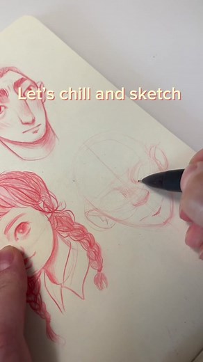 Sketching Floating Heads: A Mindful Art Tutorial