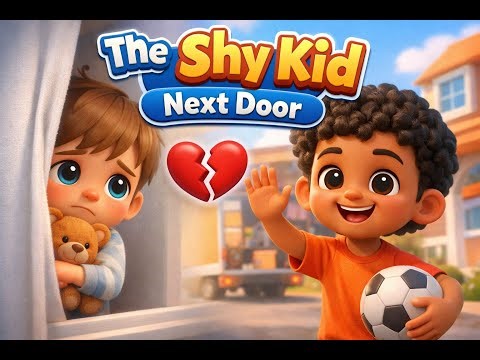 The Shy Kid Next Door😢| Emotional Kids Cartoon Story| Soft 3D Animation #cartoon #ai #storyanimation