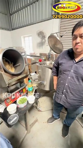 Veg Noodles Making In Automatic Table Top Wokie Fried Rice Machine | Wokie Fried Rice Machine