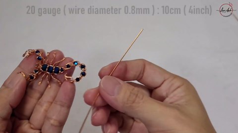 Making 3D animals for Halloween | Cute scorpion from wire and beads | Scorpio zodiac 1059