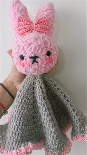 Mini Manta Peluche para bebé. #knit5doit #crochet
