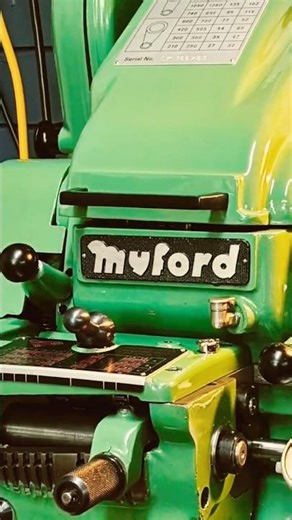 Up and running... Myford Super 7B with VFD #lathe #metalworking