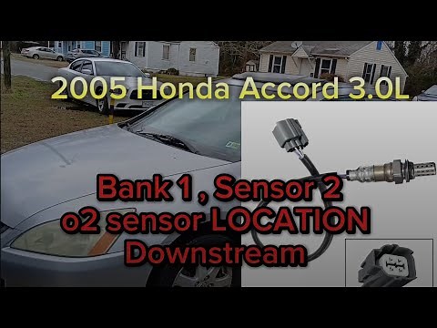 2005 Honda Accord 3.0L Bank 1, Sensor 2 Downstream o2 sensor LOCATION