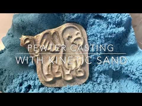 Pewter Casting with Kinetic Sand