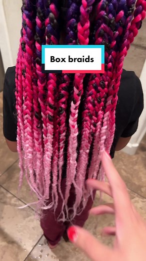 Creating Pastel Cotton Candy Box Braids | Step-by-Step Tutorial