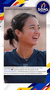 VAMOS, ALEX! A sneak peek of Alex Eala 's preparation for the clay season at the Rafa Nadal Academy. | SEAG Network