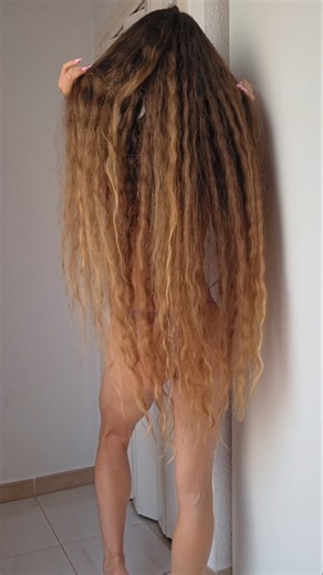 My Hair Is So Long… Care Takes Hours, But Floor Length Is the Goal🧜‍♀️ Beauty of Long Natural Hair ✨