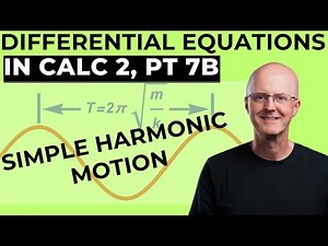 How to Model Simple Harmonic Motion for Mass on a Spring (Diff Eqs for Calculus 2, Part 7B)