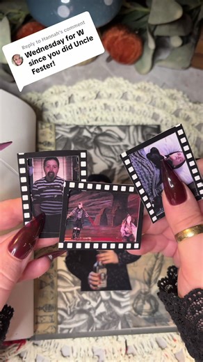 Replying to @Hannah okay so as you know I always go with majority vote and the winners ended up being Wednesday and Winnifred, however I have already promised to do a hocus pocus spread after this series so I decided to go ahead with Wednesday Addams this time. I hope you enjoy! 🖤 Also, I’m sorry the video is so late, I’ve been crazy busy today and all this was filmed at midnight 😅 so it’s not my best work but I do like it and hope you do too! #artjournal #wednesdayaddams #arttherapy #asmr #ha