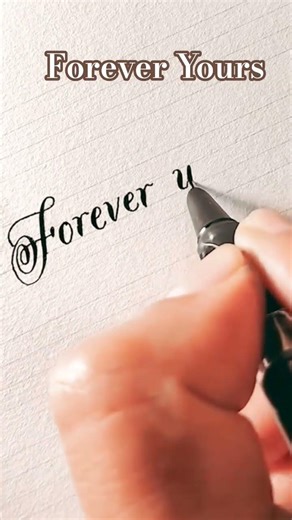 Forever Yours Cursive Handwriting ✍️ | Calligraphy Writing Practice for Beginners | Learn Hub #short
