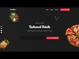 Parallax Restaurant Website Template Development with HTML, CSS, and JS | Step-by-Step Tutorial