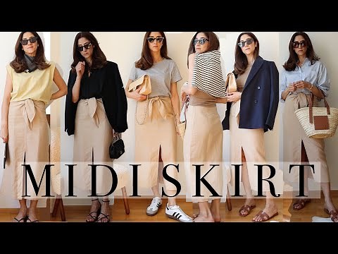 Midi Skirt Styling Ideas | Wardrobe Essentials | Smart and Casual | Effortlessly Chic Outfits