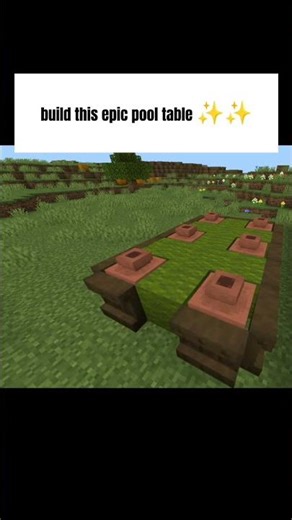 minecraft build [how to make pool table] #minecraft #yoitubeshorts