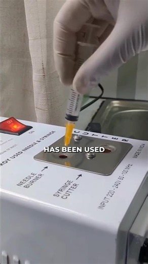 What happens to the syringe after use ☢️