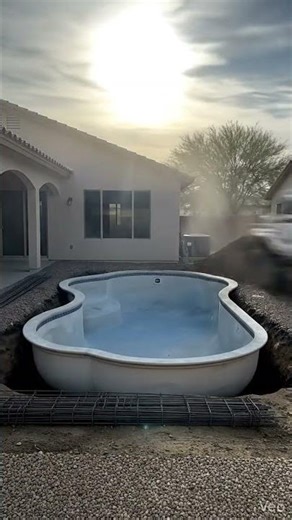 Pool Demolition and Excavation Process.​#PoolTransformation #BackyardRenovation #PoolConstruction