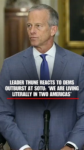 LEADER THUNE: “Just watching the Democrats, I think you saw there a party that is for open borders, a party for sanctuary cities, a party that is basically pro-de-fund law enforcement, a party that's for higher taxes and more government and more regulations and less American energy." "We are living, literally, in two Americas." | Fox News