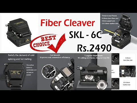 Optrotech Automatic SKL-6C High Precision fiber optic cleaver Optical fiber cutter 16 surface blade