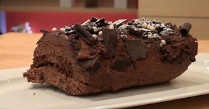 Bûche au chocolat express