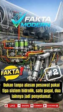 Bukan tanpa alasan pesawat pakai tiga sistem hidrolik, satu gagal, dua lainnya jadi penyelamat.