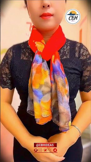 how to style satin scarf