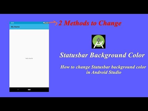 How to change Status Bar background Color Change in Android(Two Methods)