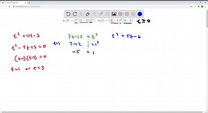 Intersection and Collision If two objects travel through space along two different curves, it's often important to know whether they will collide. (Will a missile hit its moving target? Will two aircraft collide?) Their paths might intersect, but we need to know whether the objects are in the same position at the same time. (See Exercises 10.1 .55-57 .) Two particles travel along the space curves 𝐫1(t)=⟨t, t^2, t^3⟩  𝐫2(t)=⟨1 2 t, 1 6 t, 1 14 t⟩Do the particles collide? Do their paths intersec
