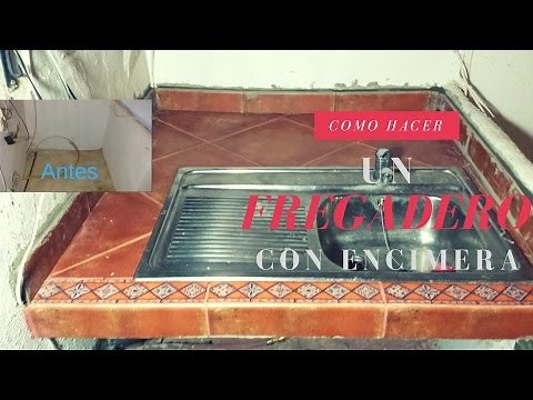 Como hacer una encimera de obra con fregadero (Bricolaje)