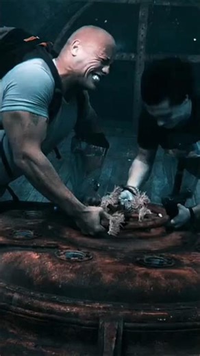 The Mysterious Island (2012) Dwayne Johnson Underwater Power 💪🌊 #Journey2 #TheRock #shorts