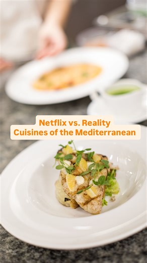 Culinary Institute of America on Instagram: "Netflix vs. Reality — Cuisines of the Mediterranean 🌍🔥 #nextgenchef gave you a taste… but we’re serving the full five-course experience. Go behind the scenes of our Mediterranean kitchens at the CIA and see how our #proud2bCIA students bring this vibrant cuisine to life — with new menus every other day, teamwork, technique, and a shared purpose guided by their chefs. 🍽️ Interested in diving deeper? Watch Episode 2 of Next Gen Chef to explore Medite