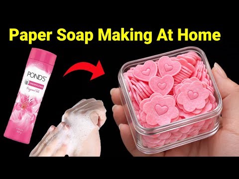 Homemade Paper Soap Making/homemade paper soap/how to make paper soap/easy homemade paper soap