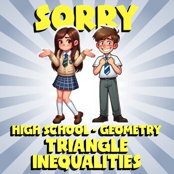 Triangle Inequalities SORRY Math Game - No Prep Geometry Review Activity