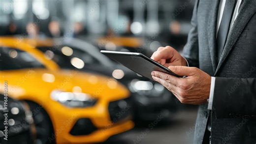 Exploring modern car dealerships with advanced technology at hand