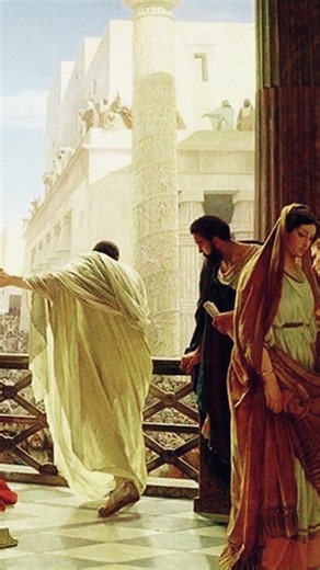 “Ecce Homo,” a painting by Antonio Ciseri, after which it’s hard to speak.