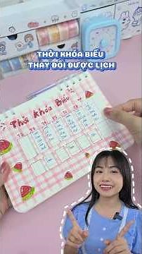 DIY Thời Khóa Biểu thay đổi được Lịch #quyensachnho #diy