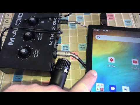 Demo of M-Track Duo working with Android Device with both Playback and Recording