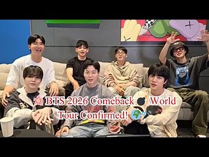 BTS Confirms Spring 2026 Comeback 🌸 | New Album & World Tour Officially Announced! 🌍