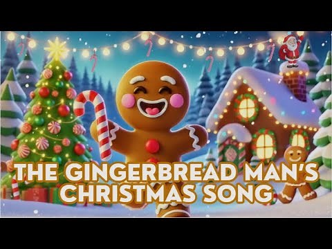 The Gingerbread Man's Christmas Song │Christmas Songs For Kids │ SingAlong Fun │Gingerbreadman Song